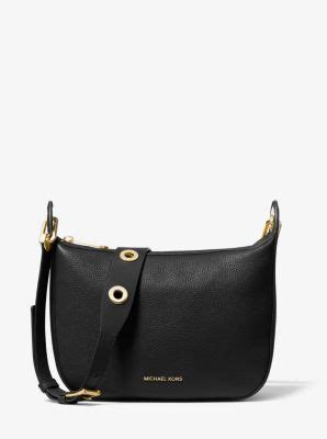 michael kors barlow medium pebbled leather messenger|Barlow Medium Pebbled Leather Messenger Bag .